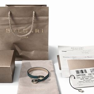 Bulgari Green and Gold Bracelet